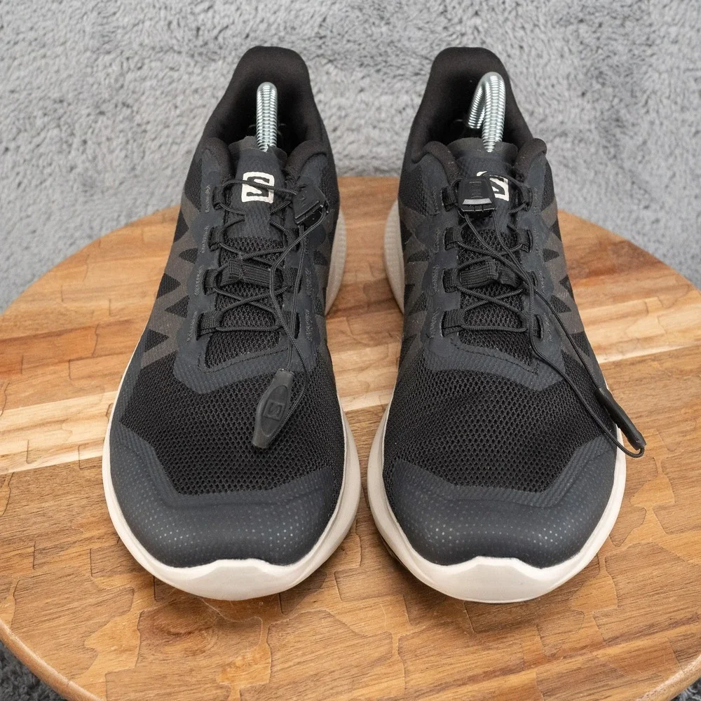 Salomon Hypulse Shoes Mens Size 9.5 Black Mesh Running 416849 Sneakers